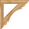 Ekena Millwork Olympic Slat Rough Sawn Bracket w/ Offset Brace, Western Red Cedar, 6"W x 34"D x 34"H BKT0604X34X34OLY06RWR - alternate 2